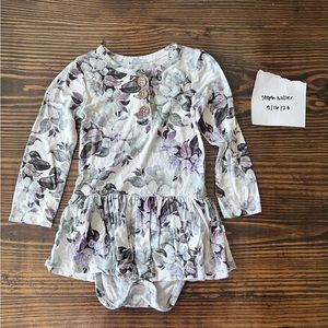 EUC Posh Peanut Jules Bodysuit Twirl 18-24mo